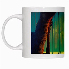 Nature Swamp Water Sunset Spooky Night Reflections Bayou Lake White Mug by Posterlux