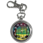 Nature Swamp Water Sunset Spooky Night Reflections Bayou Lake Key Chain Watches Front