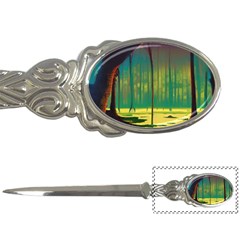 Nature Swamp Water Sunset Spooky Night Reflections Bayou Lake Letter Opener