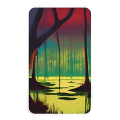 Nature Swamp Water Sunset Spooky Night Reflections Bayou Lake Memory Card Reader (rectangular)