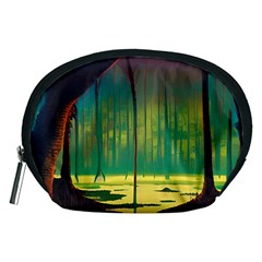 Nature Swamp Water Sunset Spooky Night Reflections Bayou Lake Accessory Pouch (medium) by Posterlux