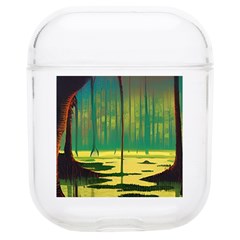 Nature Swamp Water Sunset Spooky Night Reflections Bayou Lake Soft Tpu Airpods 1/2 Case by Posterlux