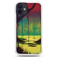 Nature Swamp Water Sunset Spooky Night Reflections Bayou Lake Iphone 12 Mini Tpu Uv Print Case	 by Posterlux