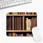 Books Bookshelves Office Fantasy Background Artwork Book Cover Apothecary Book Nook Literature Libra Small Mousepad Front