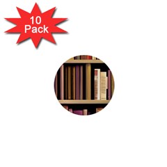 Books Bookshelves Office Fantasy Background Artwork Book Cover Apothecary Book Nook Literature Libra 1  Mini Buttons (10 Pack) 