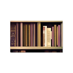 Books Bookshelves Office Fantasy Background Artwork Book Cover Apothecary Book Nook Literature Libra Sticker (rectangular) by Posterlux