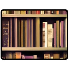 Books Bookshelves Office Fantasy Background Artwork Book Cover Apothecary Book Nook Literature Libra Fleece Blanket (large) by Posterlux