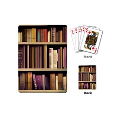 Books Bookshelves Office Fantasy Background Artwork Book Cover Apothecary Book Nook Literature Libra Playing Cards Single Design (Mini)