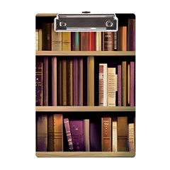 Books Bookshelves Office Fantasy Background Artwork Book Cover Apothecary Book Nook Literature Libra A5 Acrylic Clipboard