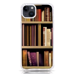 Books Bookshelves Office Fantasy Background Artwork Book Cover Apothecary Book Nook Literature Libra iPhone 14 Plus TPU UV Print Case