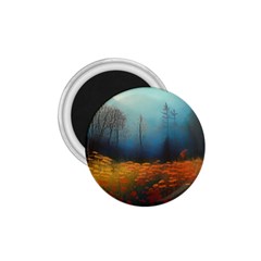 Wildflowers Field Outdoors Clouds Trees Cover Art Storm Mysterious Dream Landscape 1 75  Magnets by Posterlux