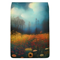 Wildflowers Field Outdoors Clouds Trees Cover Art Storm Mysterious Dream Landscape Removable Flap Cover (l)