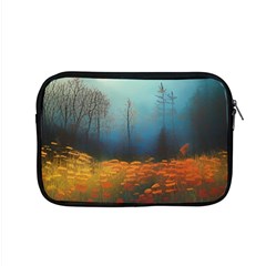 Wildflowers Field Outdoors Clouds Trees Cover Art Storm Mysterious Dream Landscape Apple Macbook Pro 15  Zipper Case