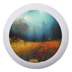 Wildflowers Field Outdoors Clouds Trees Cover Art Storm Mysterious Dream Landscape Dento Box With Mirror