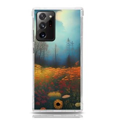 Wildflowers Field Outdoors Clouds Trees Cover Art Storm Mysterious Dream Landscape Samsung Galaxy Note 20 Ultra Tpu Uv Case by Posterlux