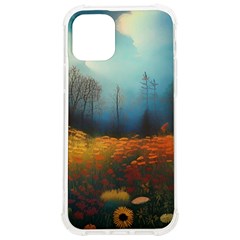 Wildflowers Field Outdoors Clouds Trees Cover Art Storm Mysterious Dream Landscape Iphone 12/12 Pro Tpu Uv Print Case by Posterlux