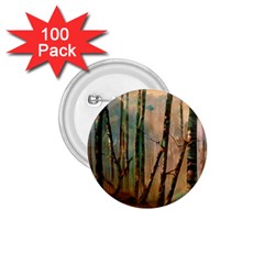 Woodland Woods Forest Trees Nature Outdoors Mist Moon Background Artwork Book 1 75  Buttons (100 Pack)  by Posterlux