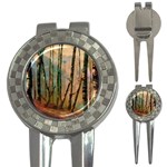 Woodland Woods Forest Trees Nature Outdoors Mist Moon Background Artwork Book 3-in-1 Golf Divots Front