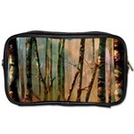 Woodland Woods Forest Trees Nature Outdoors Mist Moon Background Artwork Book Toiletries Bag (One Side) Front