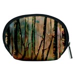 Woodland Woods Forest Trees Nature Outdoors Mist Moon Background Artwork Book Accessory Pouch (Medium) Back