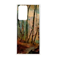 Woodland Woods Forest Trees Nature Outdoors Mist Moon Background Artwork Book Samsung Galaxy Note 20 Ultra Tpu Uv Case by Posterlux