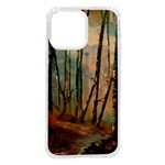 Woodland Woods Forest Trees Nature Outdoors Mist Moon Background Artwork Book iPhone 14 Pro Max TPU UV Print Case Front