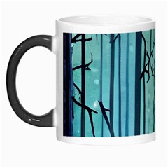 Nature Outdoors Night Trees Scene Forest Woods Light Moonlight Wilderness Stars Morph Mug by Posterlux