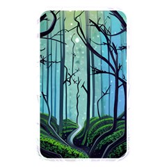 Nature Outdoors Night Trees Scene Forest Woods Light Moonlight Wilderness Stars Memory Card Reader (rectangular)