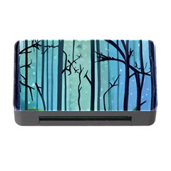 Nature Outdoors Night Trees Scene Forest Woods Light Moonlight Wilderness Stars Memory Card Reader With Cf