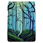 Nature Outdoors Night Trees Scene Forest Woods Light Moonlight Wilderness Stars Removable Flap Cover (L) Front