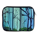 Nature Outdoors Night Trees Scene Forest Woods Light Moonlight Wilderness Stars Apple iPad 2/3/4 Zipper Cases Front