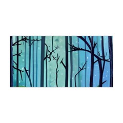 Nature Outdoors Night Trees Scene Forest Woods Light Moonlight Wilderness Stars Yoga Headband by Posterlux