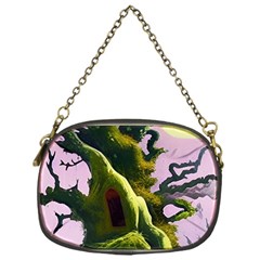 Outdoors Night Full Moon Setting Scene Woods Light Moonlight Nature Wilderness Landscape Chain Purse (one Side) by Posterlux