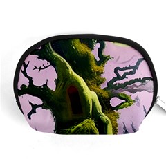 Outdoors Night Full Moon Setting Scene Woods Light Moonlight Nature Wilderness Landscape Accessory Pouch (medium) by Posterlux