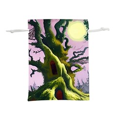 Outdoors Night Full Moon Setting Scene Woods Light Moonlight Nature Wilderness Landscape Lightweight Drawstring Pouch (m) by Posterlux