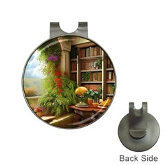 Room Interior Library Books Bookshelves Reading Literature Study Fiction Old Manor Book Nook Reading Hat Clips With Golf Markers by Posterlux