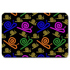 Pattern Repetition Snail Blue Large Doormat