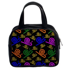 Pattern Repetition Snail Blue Classic Handbag (two Sides)