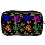 Pattern Repetition Snail Blue Toiletries Bag (One Side) Front