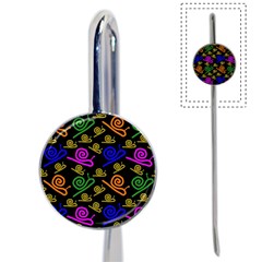 Pattern Repetition Snail Blue Book Mark