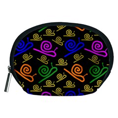 Pattern Repetition Snail Blue Accessory Pouch (medium)