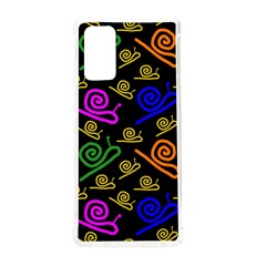 Pattern Repetition Snail Blue Samsung Galaxy Note 20 Tpu Uv Case by Maspions