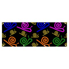 Pattern Repetition Snail Blue Banner And Sign 8  X 3 