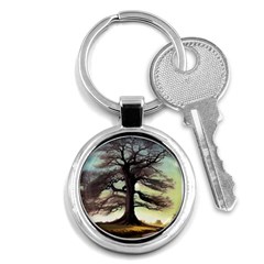 Nature Outdoors Cellphone Wallpaper Background Artistic Artwork Starlight Book Cover Wilderness Land Key Chain (round)