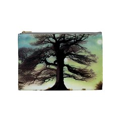 Nature Outdoors Cellphone Wallpaper Background Artistic Artwork Starlight Book Cover Wilderness Land Cosmetic Bag (medium) by Posterlux