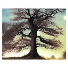 Nature Outdoors Cellphone Wallpaper Background Artistic Artwork Starlight Book Cover Wilderness Land Two Sides Premium Plush Fleece Blanket (teen Size)