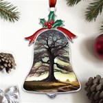 Nature Outdoors Cellphone Wallpaper Background Artistic Artwork Starlight Book Cover Wilderness Land Metal Holly Leaf Bell Ornament Front