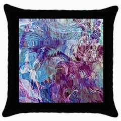 Blend Marbling Throw Pillow Case (black) by kaleidomarblingart