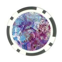 Blend Marbling Poker Chip Card Guard by kaleidomarblingart