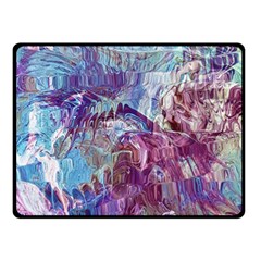 Blend Marbling Two Sides Fleece Blanket (small) by kaleidomarblingart